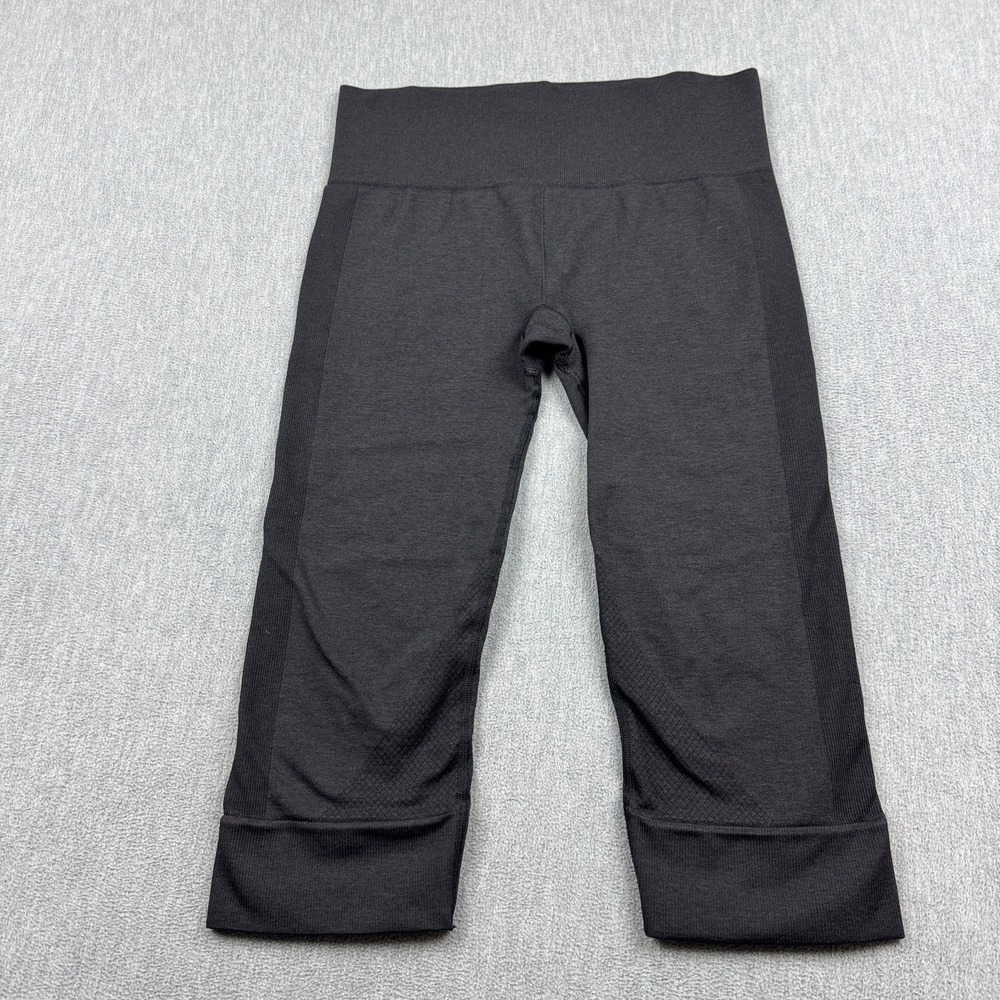 Lululemon Womens Leggings 8 Gray Crop Capri 18" Athletic Yoga Compression Gym